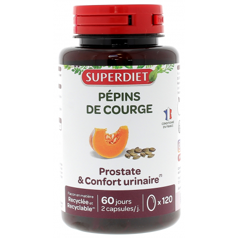 Super Diet Huile de Pépin de Courge 120 capsules Super Diet