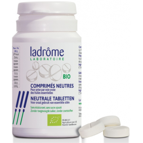 Ladrome 30 Comprimés neutres bio pour huiles essentielles Ladrome