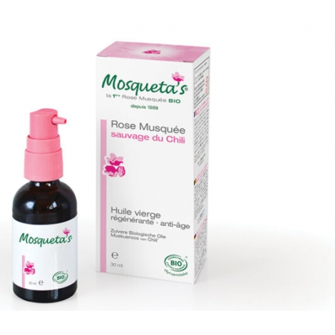 Mosqueta's Huile de Rose Musquée extra vierge: Rides, cicatrices, vergetures 30ml Mosqueta's