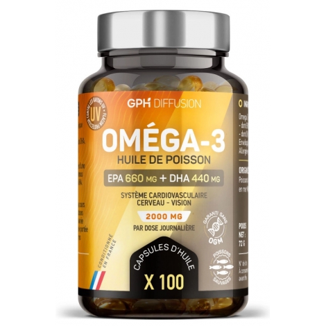 GPH Diffusion Omega 3 500mg 100 capsules GPH Diffusion