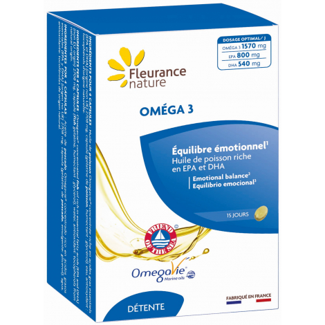 Fleurance Nature Oméga 3 Omégavie 60 capsules Fleurance Nature