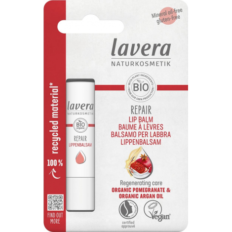 Lavera Baume à lèvres Repair Grenade bio et huile d'argan 4.5g Onaturel