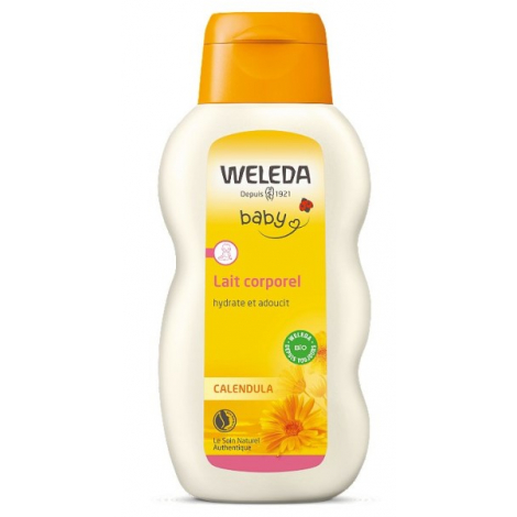 Weleda Lait corporel au Calendula bébé 200ml peau délicate Onaturel