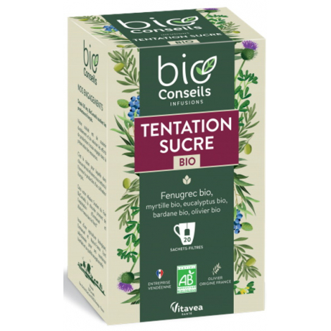 Bio Conseils Infusion Tentation Sucre bio 20 sachets Onaturel