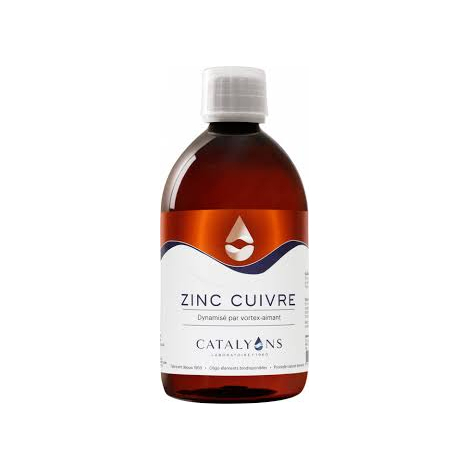 Zinc Cuivre ionisé 500 ml Catalyons Catalyons