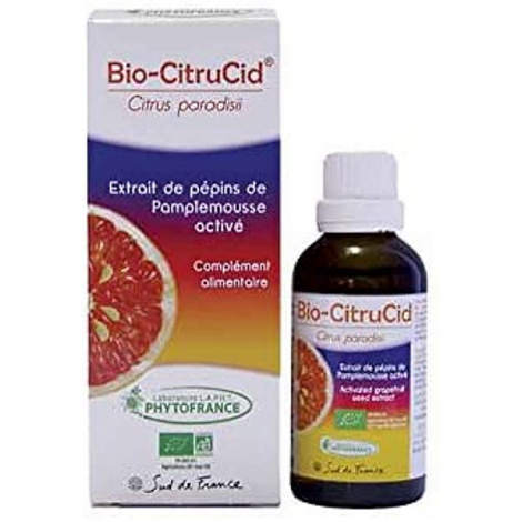 Phytofrance Bio Citrucid Extrait de pépins de pamplemousse 50 ml Phytofrance