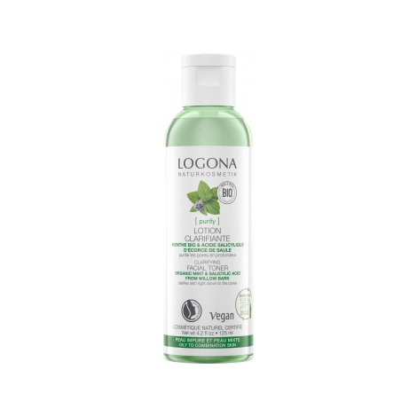 Logona Lotion clarifiante Menthe bio / Acide salicylique 125 ml Logona