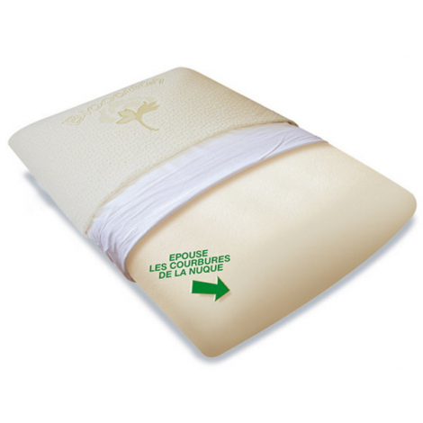 Biorelax Oreiller Traditionnel Viscovégétal 60 x 40 Onaturel literie sommeil