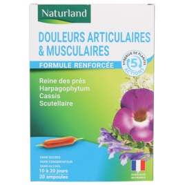 Naturland Harpagophytum Cassis Reine des Prés Scutellaire Bio ampoules 20x10ml Naturland