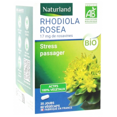 Naturland Rhodiola Rosea 75 Gélules Végécaps Naturland