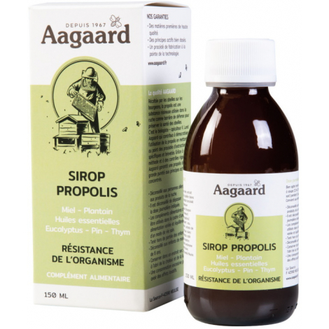 Aagaard Sirop Propoline Pectoral Apais' Toux Sirop Pectoral Flacon verre 150ml Aagaard