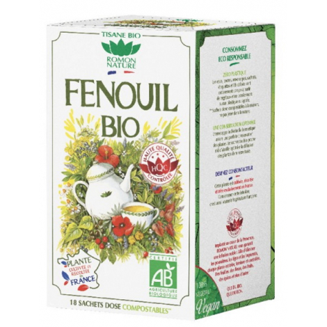 Romon Nature Tisane Fenouil Bio 18 sachets Romon Nature
