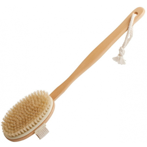 Droguerie Ecologique Brosse bain avec manche Hêtre sisal d'Aloes Droguerie Ecologique