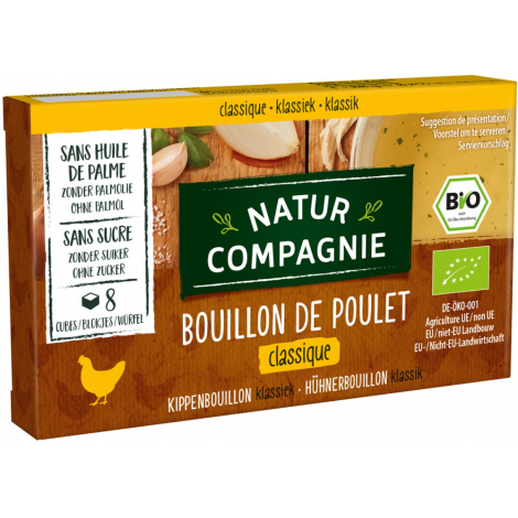 Natur Compagnie Bouillon cube de poulet 88g Natur Compagnie