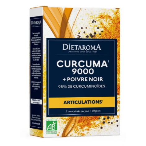 Dietaroma Complexe Articulations Curcuma 6000 et Poivre Noir 60 comprimés Dietaroma