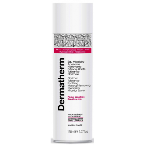 Dermatherm Eau micellaire apaisante nettoyante démaquillante tolérance optimale 150ml Dermatherm