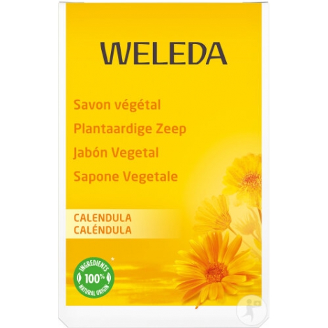 Weleda Savon végétal au calendula peau sensible 100g Weleda