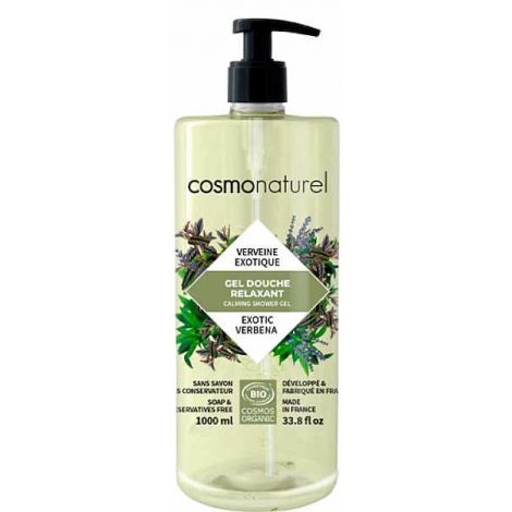 Cosmo Naturel Gel douche Relaxant Verveine exotique 1L Cosmo Naturel