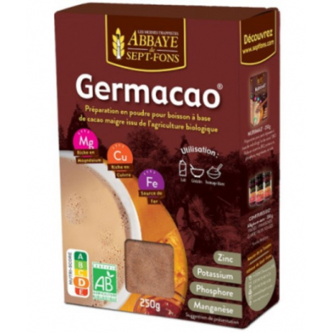 Abbaye de Sept Fons Germacao Petit déjeuner au cacao 250 G Abbaye de Sept Fons