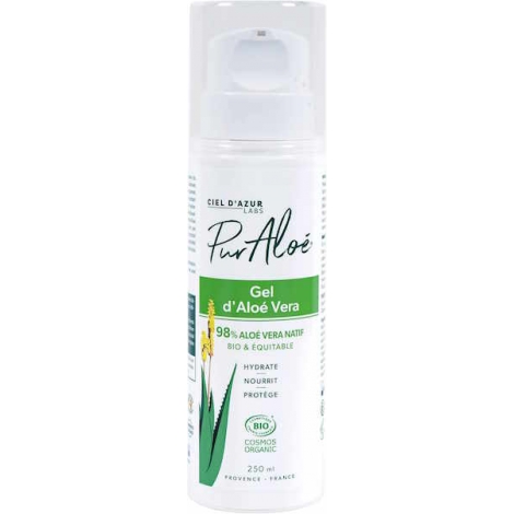 Puraloe Gel natif d'Aloé Vera tube airless 250ml Puraloe