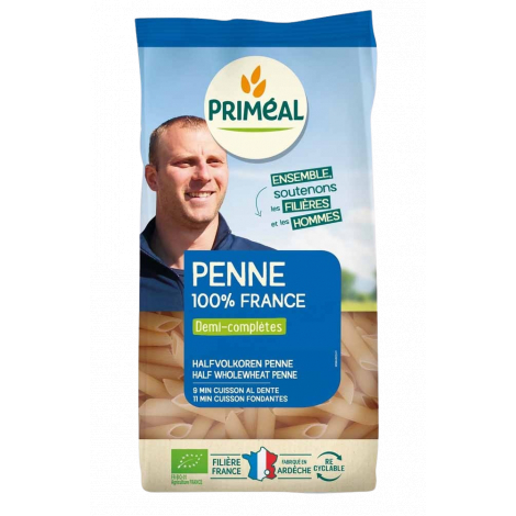 Primeal Penne demi complètes 500g