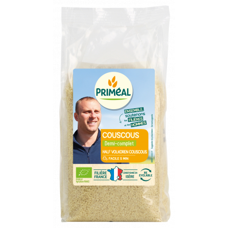 Primeal Couscous demi complet 500g Primeal