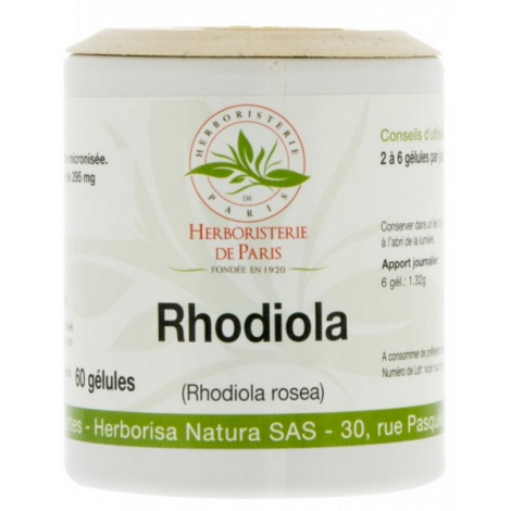 Herboristerie De Paris RHODIOLA ROSEA 220mg  60 Gélules Herboristerie De Paris