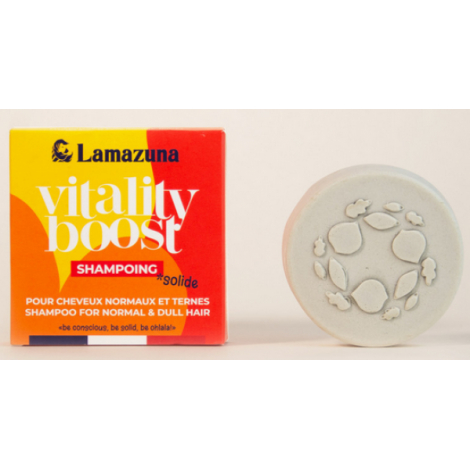Lamazuna Shampoing solide Cheveux normaux à l'argile blanche et verte 70ml Lamazuna