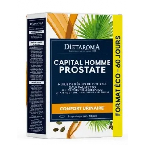 Dietaroma Capital Homme Prostate 120 capsules cure de 2 mois Dietaroma