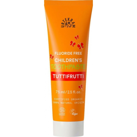 Urtekram Dentifrice Tutti Frutti 75ml sans fluor Onaturel