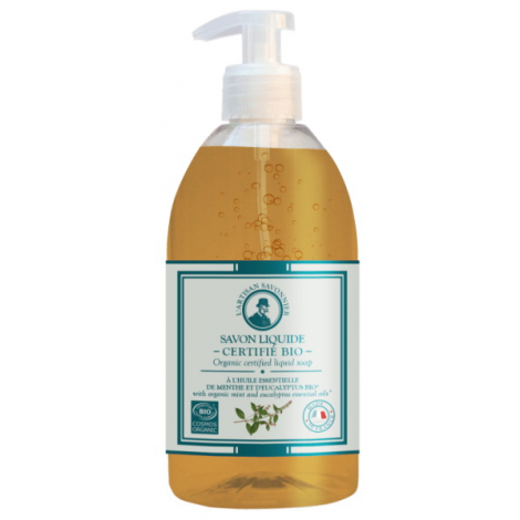 L artisan Savonnier Hygiène Savon liquide Eucalyptus et Menthe 500ml Onaturel