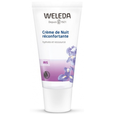 Weleda Crème de nuit hydratante à l'Iris régénère et ressource 30ml Weleda