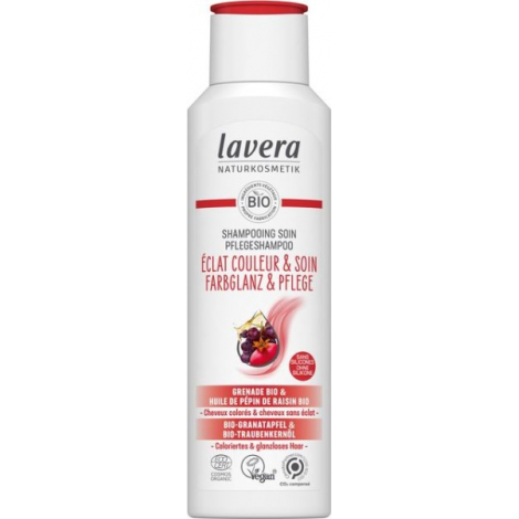 Lavera Shampooing éclat couleur et soin cheveux colorés 250 ml Lavera