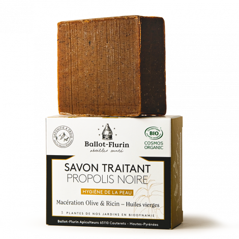 Ballot Flurin Savon Traitant Propolis Noire 100g Ballot Flurin