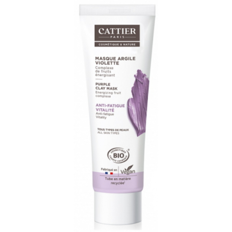 Cattier Masque anti fatigue à l'argile violette 100 ml Cattier