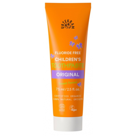 Urtekram Dentifrice Enfants Original au fenouil 75ml sans fluor Onaturel