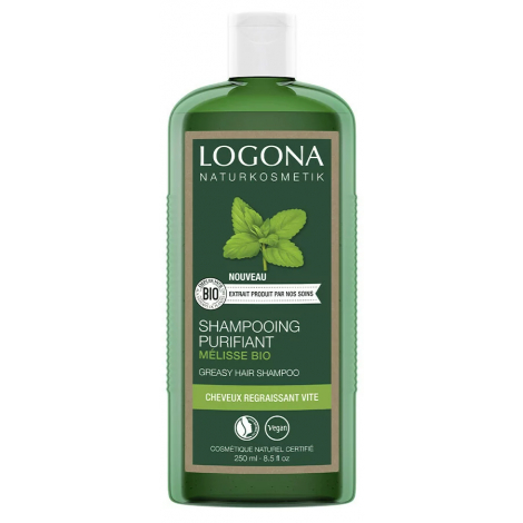Logona Shampoing purifiant à la Mélisse cheveux gras 250ml Logona