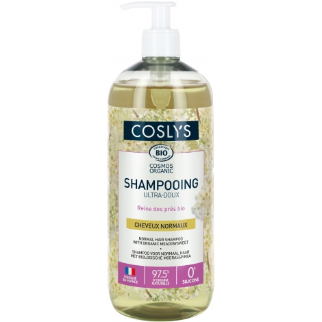 Coslys Shampooing Ultra doux cheveux normaux à la reine des prés d'Auvergne 1L Coslys