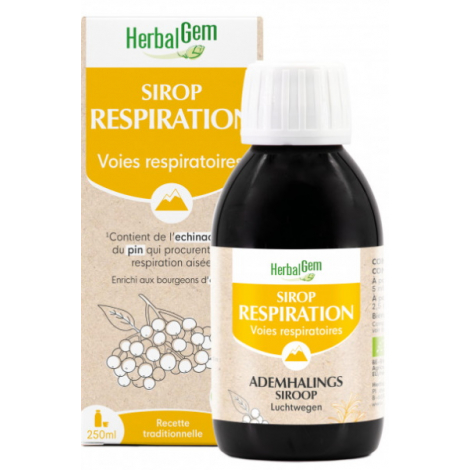 Sirop pour la Respiration bio 250 ml Herbalgem Onaturel