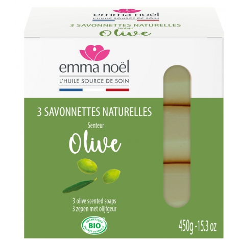 Emma Noël Pack 3 Savonnettes Olive Emma Noël