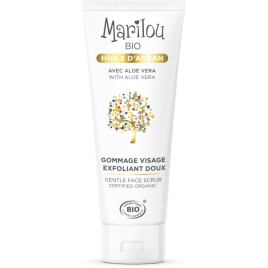 Marilou Bio Gommage visage à l'huile d'Argan 75ml anti-âge et clarté du teint Onaturel