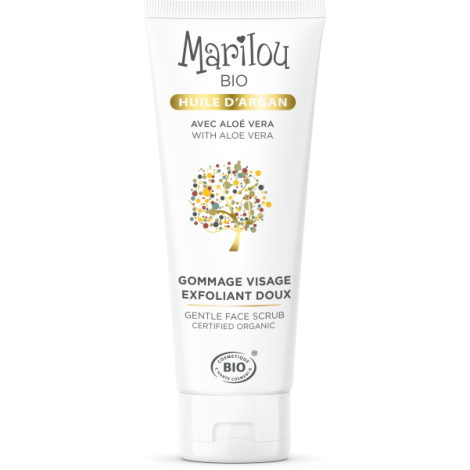 Marilou Bio Gommage visage à l'huile d'Argan 75ml anti-âge et clarté du teint Onaturel