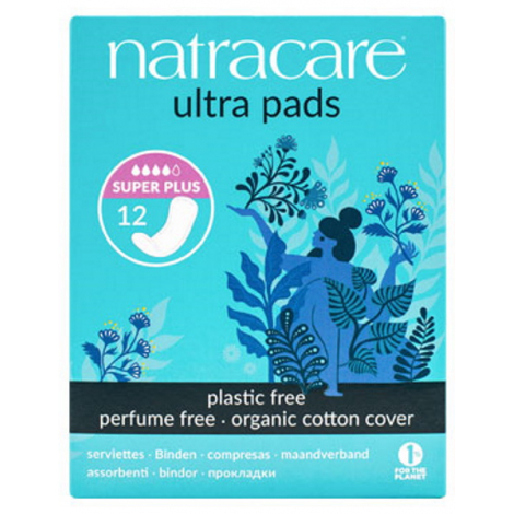 Natracare 12 Serviettes ultra super plus sans ailettes Natracare