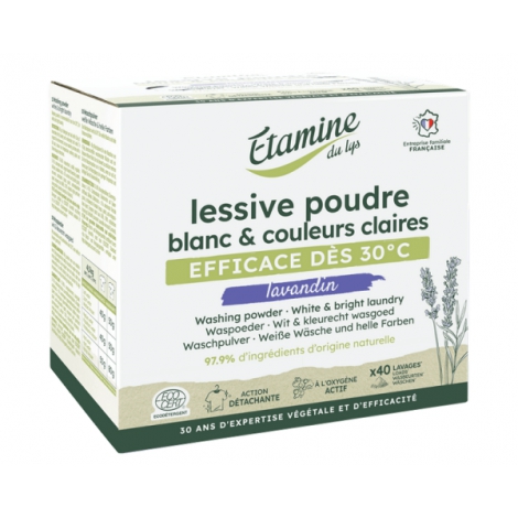 Etamine du Lys Lessive poudre compacte Senteur Lavande 2kg