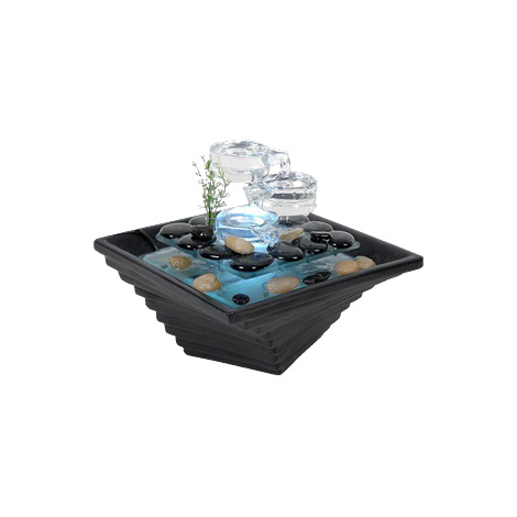 Zen Arôme Fontaine d'intérieur en verre et céramique Himalaya Onaturel espace de vie