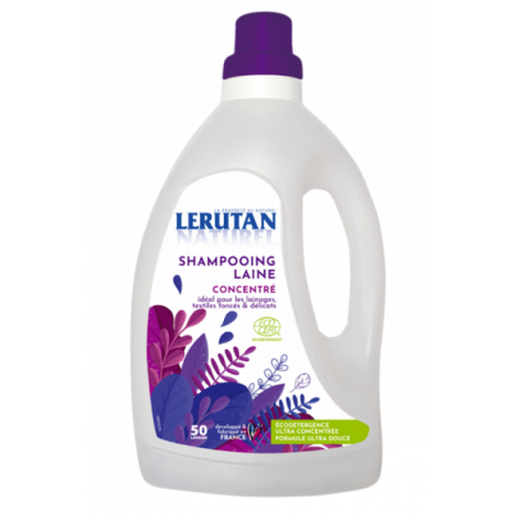 Lerutan Shampoing laine concentré Douceur parfum Lavande 1500ml Lerutan