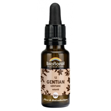 Biofloral Elixir Gentian n° 12 Gentiane 20ml Biofloral