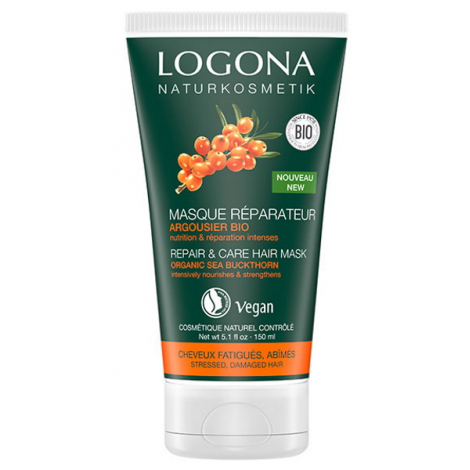 Logona Masque capillaire réparateur Argousier Bio 150ml Logona
