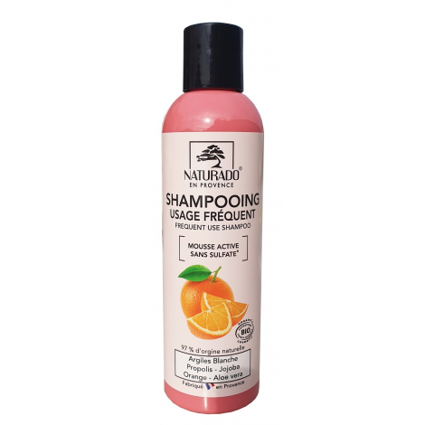 Naturado Shampoing usage fréquent sans sulfates 200ml Naturado