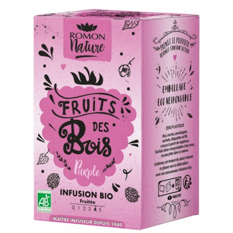 Romon Nature Infusion plaisir Fruits des Bois bio 16 sachets Romon Nature